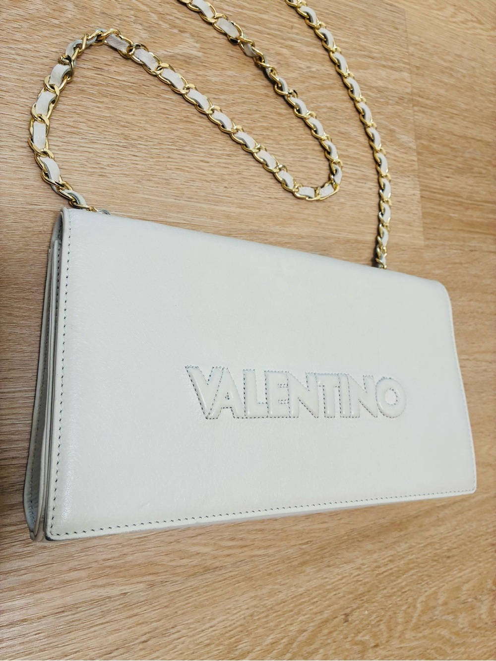 New Valentino Lena Cream Leather Bag  - Shoulder/ Crossbody / Clutch